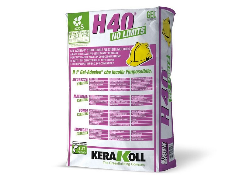 Gel‑adesivo strutturale flessibile multiuso a base dell’esclusivo Geolegante® Kerakoll per l’incollaggio anche in condizioni estreme di tutti i tipi di materiali, su tutti i fondi e per qualsiasi impiego. Eco‑compatibile. Ideale nel GreenBuilding.