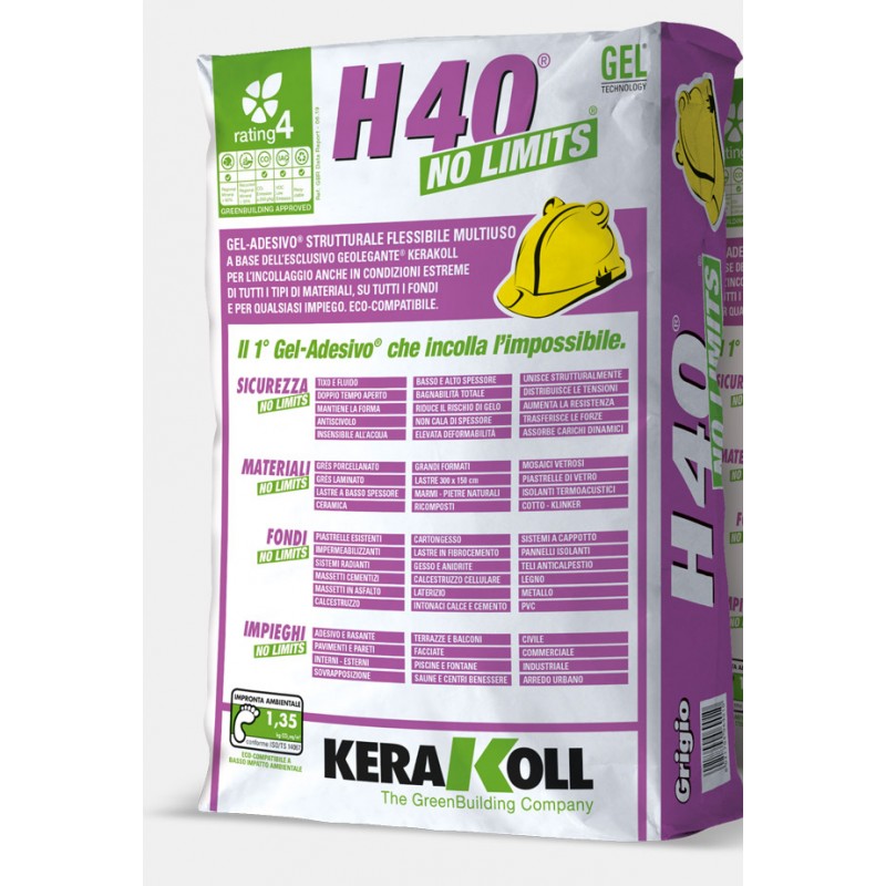Gel‑adesivo strutturale flessibile multiuso a base dell’esclusivo Geolegante® Kerakoll per l’incollaggio anche in condizioni estreme di tutti i tipi di materiali, su tutti i fondi e per qualsiasi impiego. Eco‑compatibile. Ideale nel GreenBuilding.