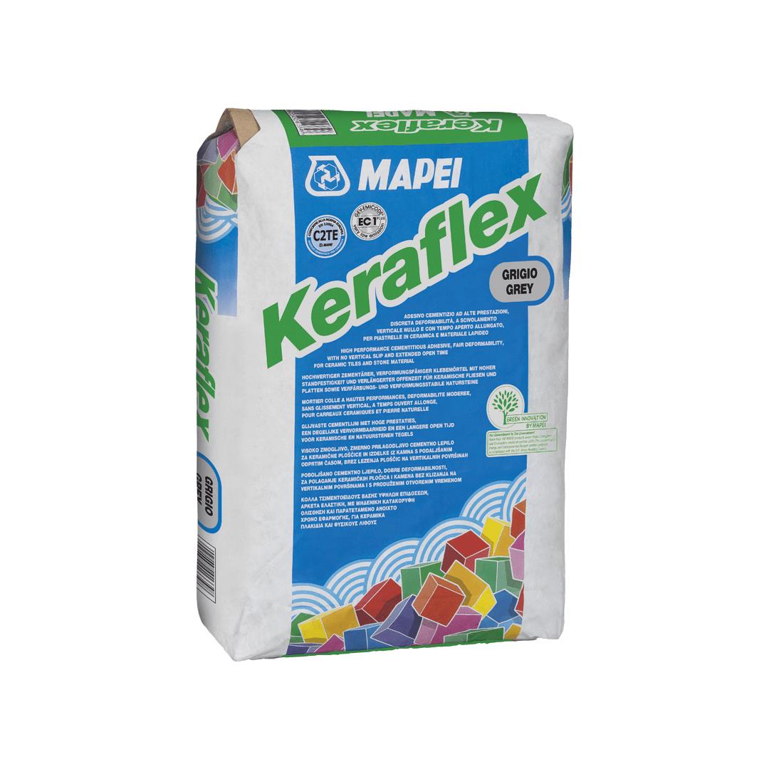 Adesivo cementizio ad alte prestazioni a scivolamento verticale nullo e con tempo aperto allungato, per piastrelle in ceramica e materiale lapideo (spessore dell’adesivo fino a 5 mm)