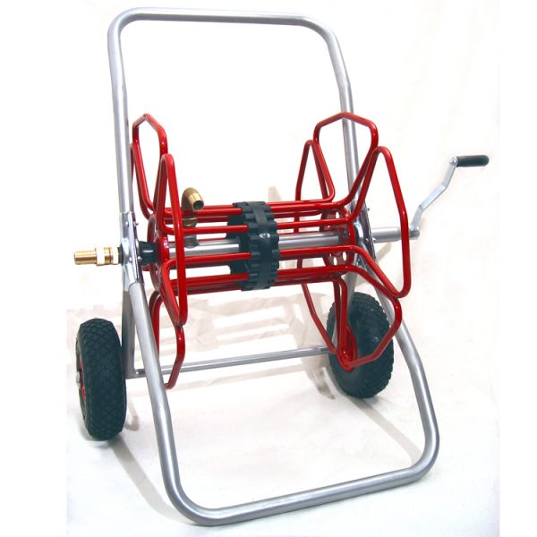 Avvolgitubo a carrello Mt.50 d25/32 con ruote gonfiabili
